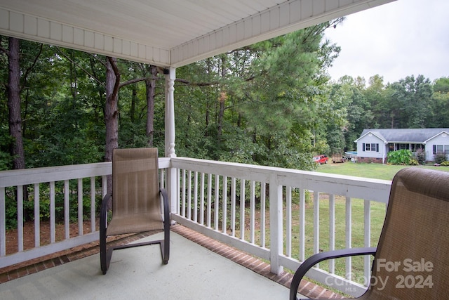 view of balcony