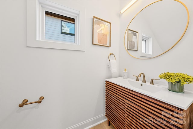 bathroom with vanity