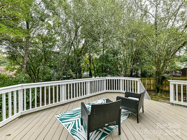 view of wooden terrace