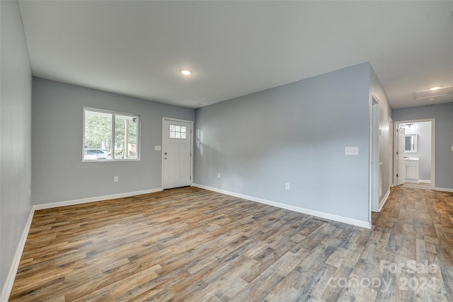 interior space with wood-type flooring