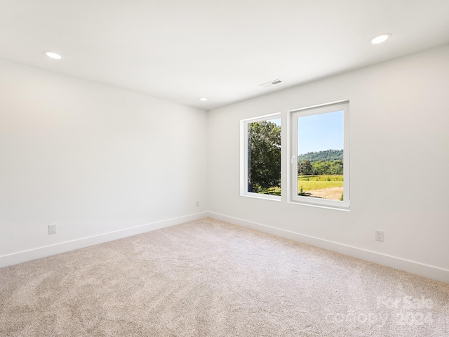 unfurnished room featuring carpet floors