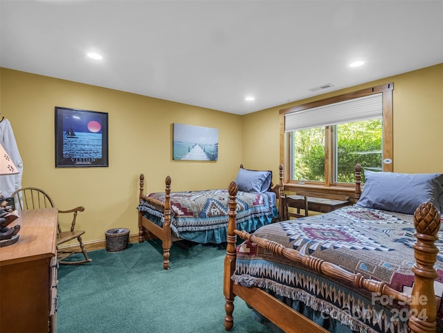 181 Highland Hts, Lake Lure, NC 28746 - bedroom with carpet, recessed lighting, and baseboards