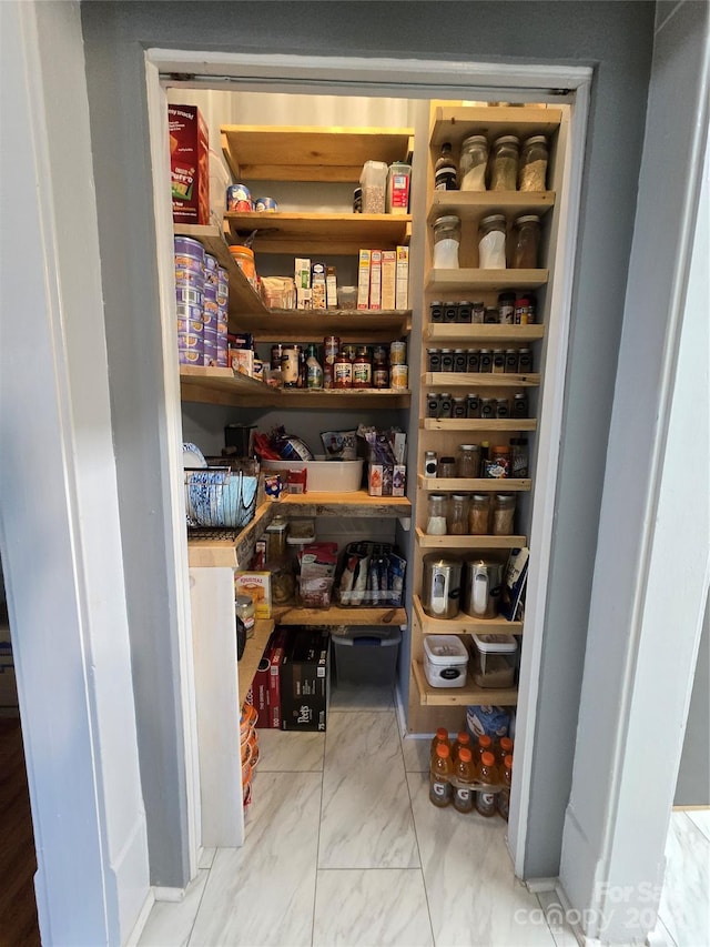 view of pantry