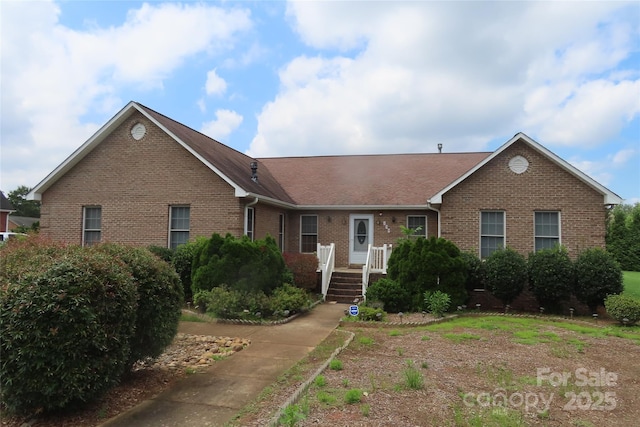 view of ranch-style home