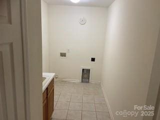 laundry room featuring hookup for an electric dryer