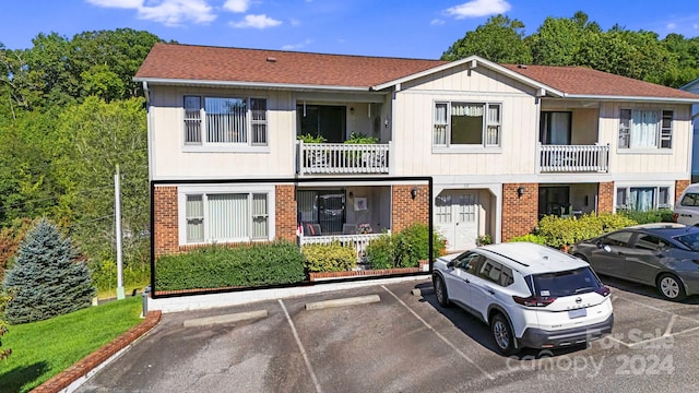 view of property featuring a balcony