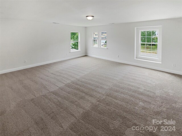 view of carpeted empty room