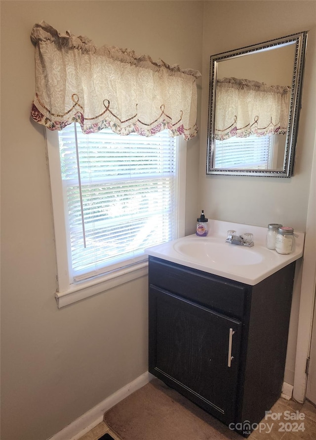 bathroom featuring vanity