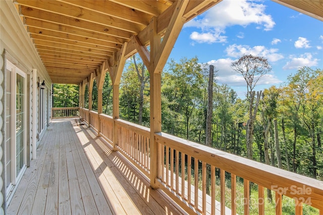 view of wooden terrace