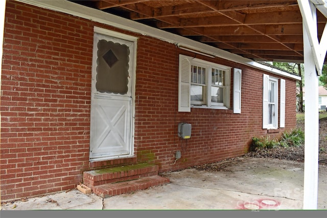 view of entrance to property