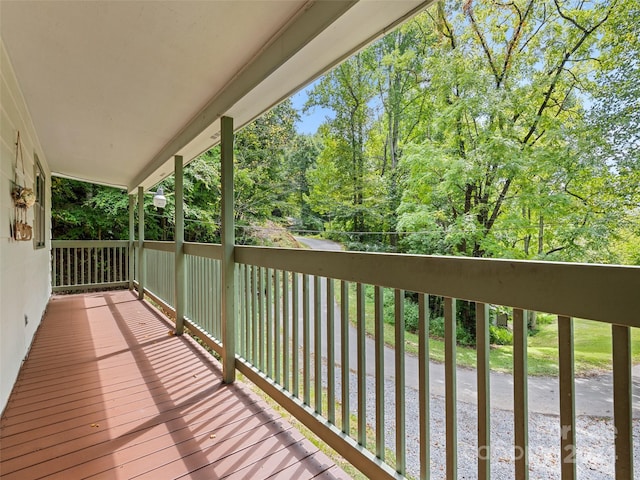 view of balcony