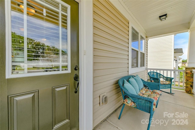 exterior space featuring a porch