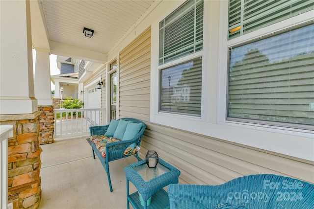 view of patio / terrace featuring covered porch