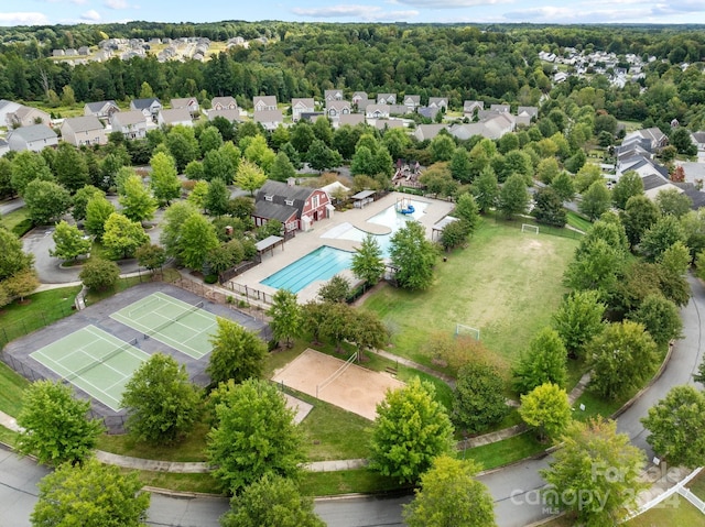 birds eye view of property