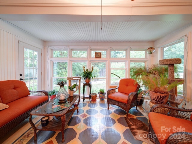 living room with a wealth of natural light