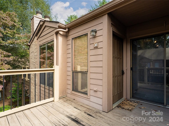 38 Ravencroft Ln Unit E, Asheville, NC 28803 - view of wooden deck