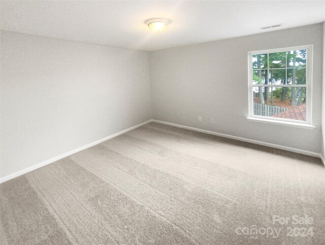 view of carpeted empty room