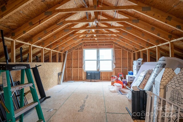 view of attic