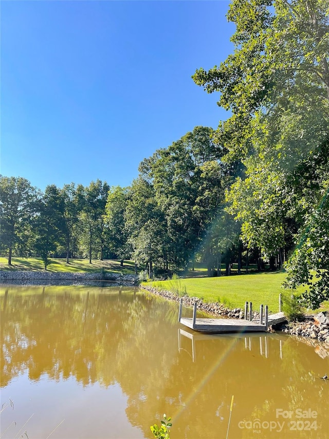 1610 Sierra Rd, York, SC 29745 - view of dock with a yard and a water view