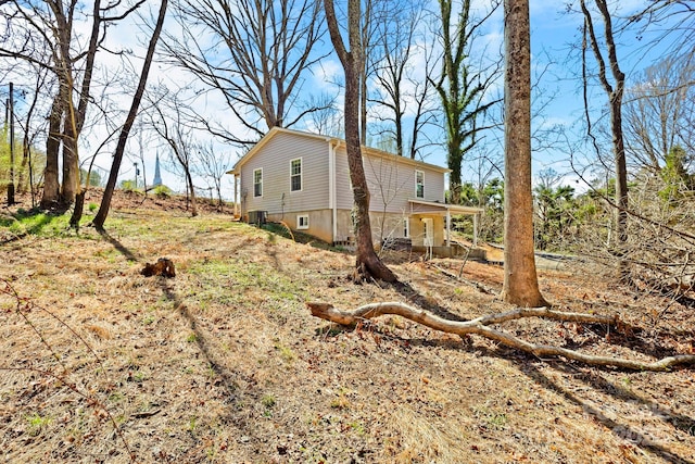 117 Hibriten Mountain Rd SE, Lenoir, NC 28645 - view of side of property with central AC unit