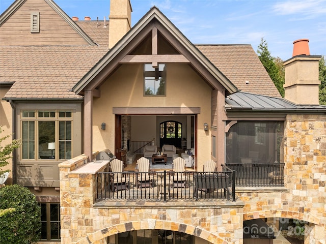4 Windelsham Way, Arden, NC 28704 - back of property featuring an outdoor hangout area