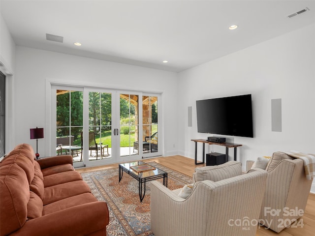 4 Windelsham Way, Arden, NC 28704 - living room featuring light wood-type flooring and french doors