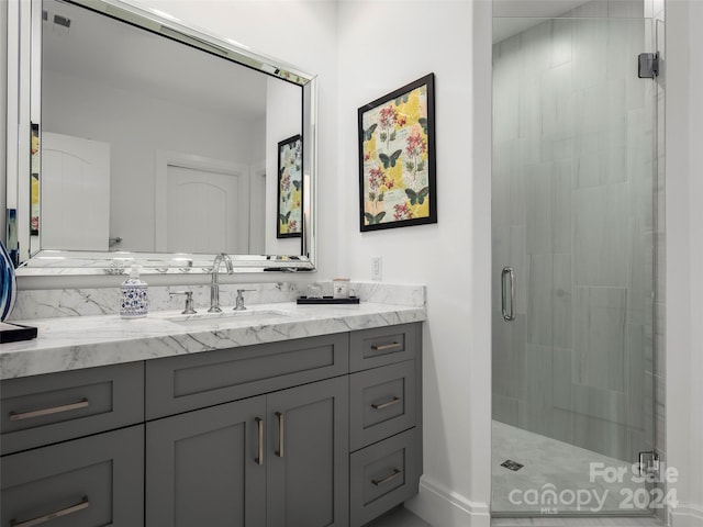 4 Windelsham Way, Arden, NC 28704 - bathroom featuring an enclosed shower and vanity