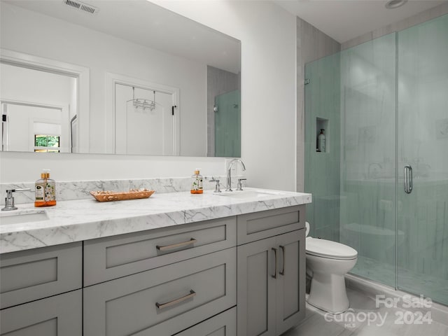 4 Windelsham Way, Arden, NC 28704 - bathroom with vanity, toilet, and an enclosed shower
