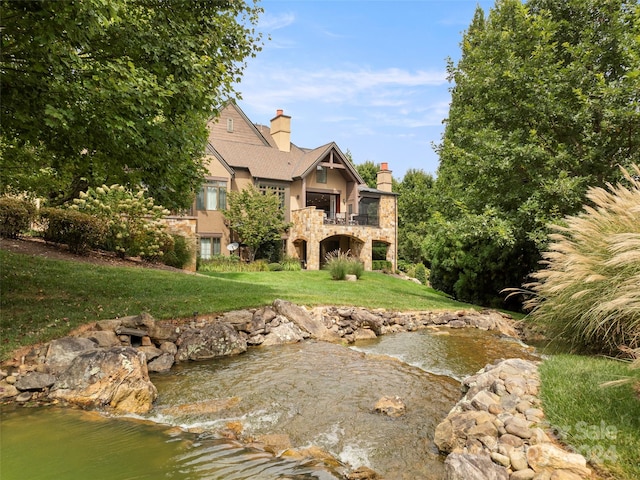 4 Windelsham Way, Arden, NC 28704 - exterior space with a balcony and a water view
