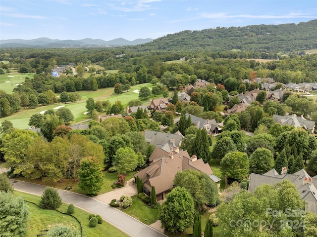 4 Windelsham Way, Arden, NC 28704 - aerial perspective of suburban area featuring a mountainous background and a golf course