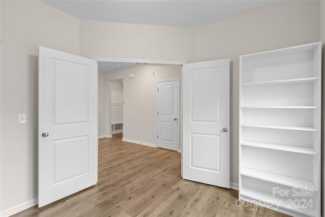 interior space featuring light wood-type flooring