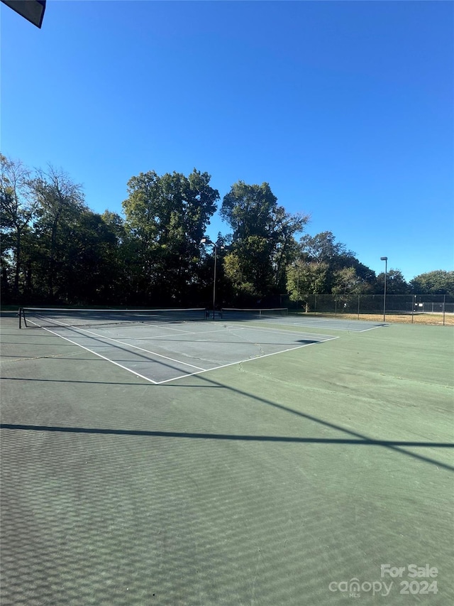 view of tennis court