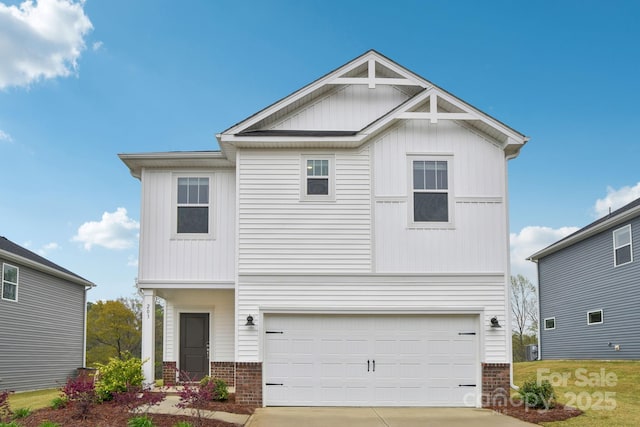 203 Alden Ct, Shelby, NC 28152 - view of front of property featuring brick siding, an attached garage, and concrete driveway