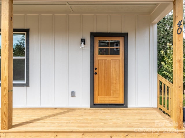 view of property entrance