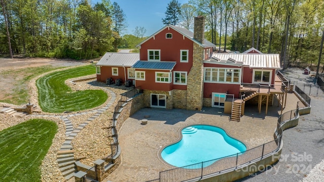 rear view of house featuring a patio area