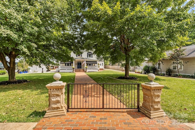 404 Avery Ave, Morganton, NC 28655 - view of front of home featuring a gate