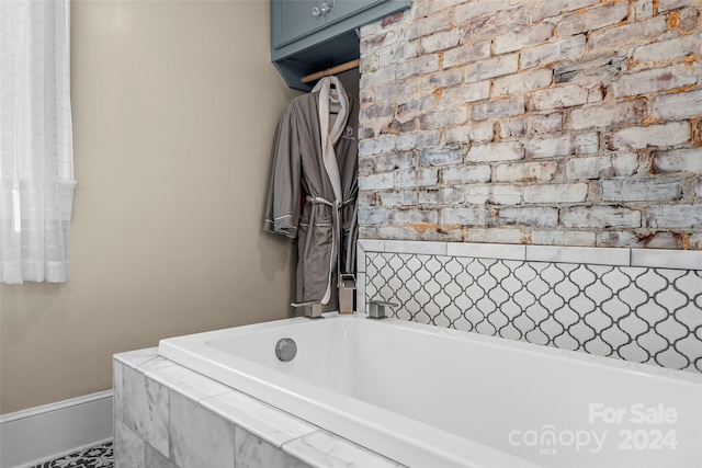 404 Avery Ave, Morganton, NC 28655 - bathroom with a relaxing tiled tub