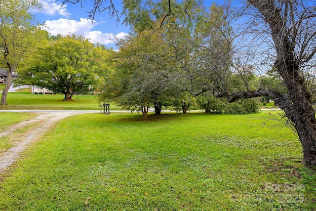 surrounding community featuring a lawn