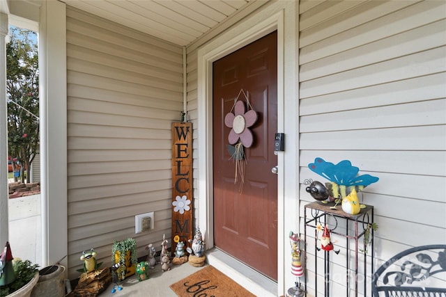 view of entrance to property