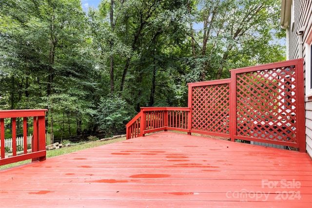 view of deck