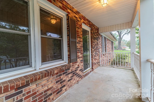 view of patio / terrace featuring a porch