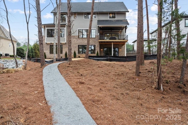 view of rear view of property