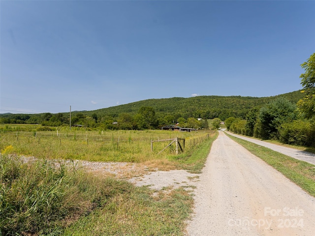 view of street featuring a rural view