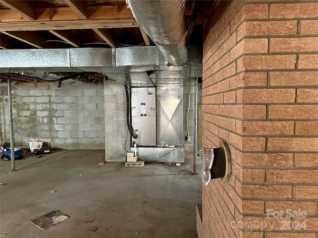 view of basement