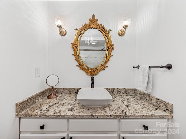 bathroom featuring vanity