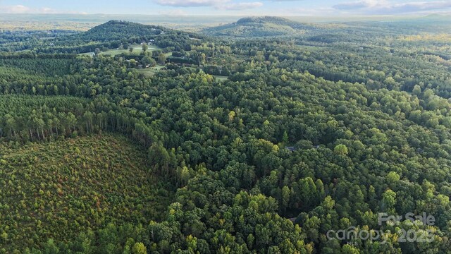 bird's eye view featuring a mountain view