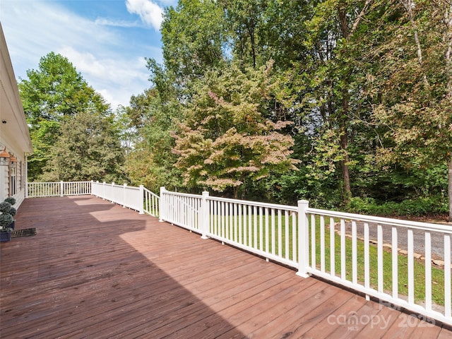 view of wooden terrace