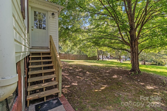 405 7th St, Spencer, NC 28159 - view of yard with entry steps