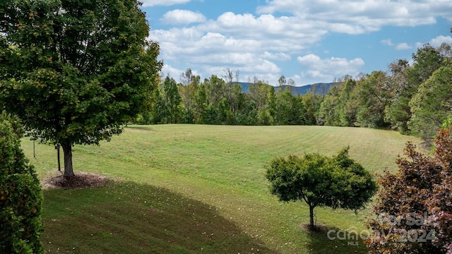 view of yard featuring a rural view