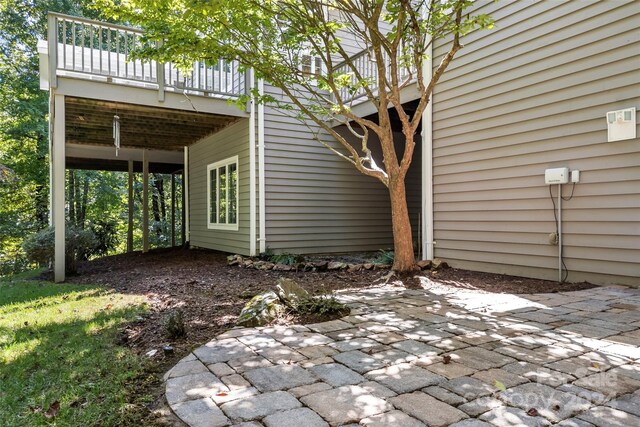 view of patio / terrace featuring a deck